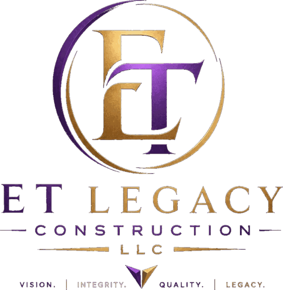 ET Legacy Construction LLC. Vision. Integrity. Quality. Legacy.