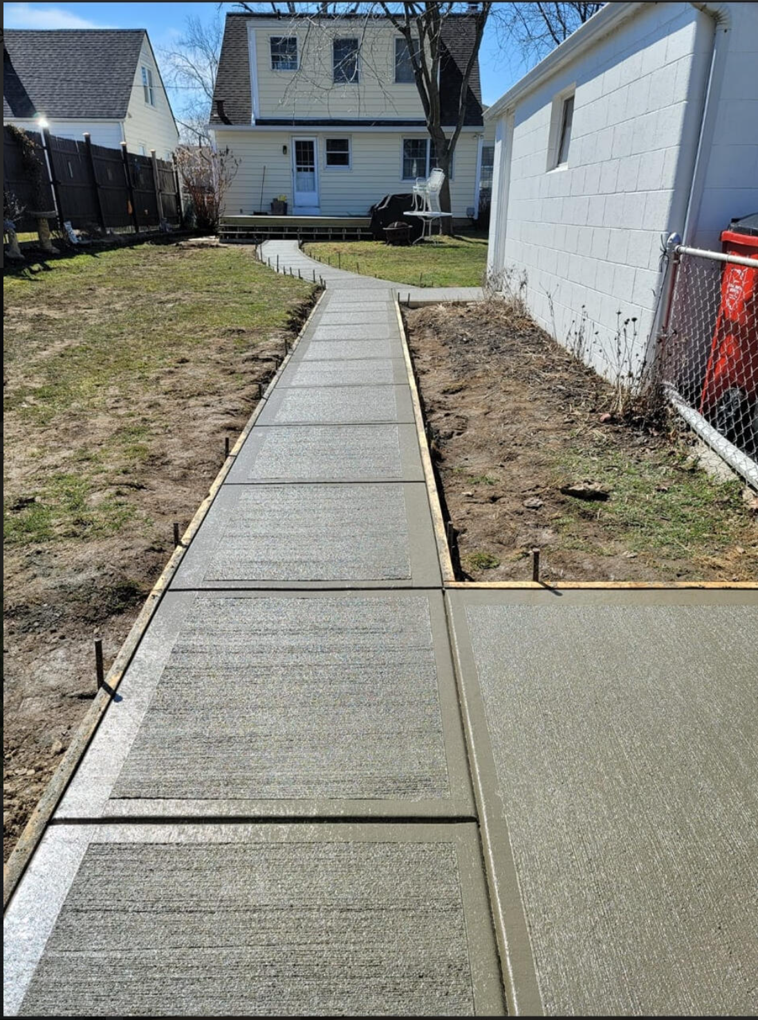 Modern concrete project finish